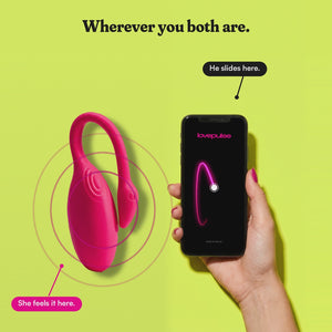 lp6 LovePulse app — he slides, she feels it live
